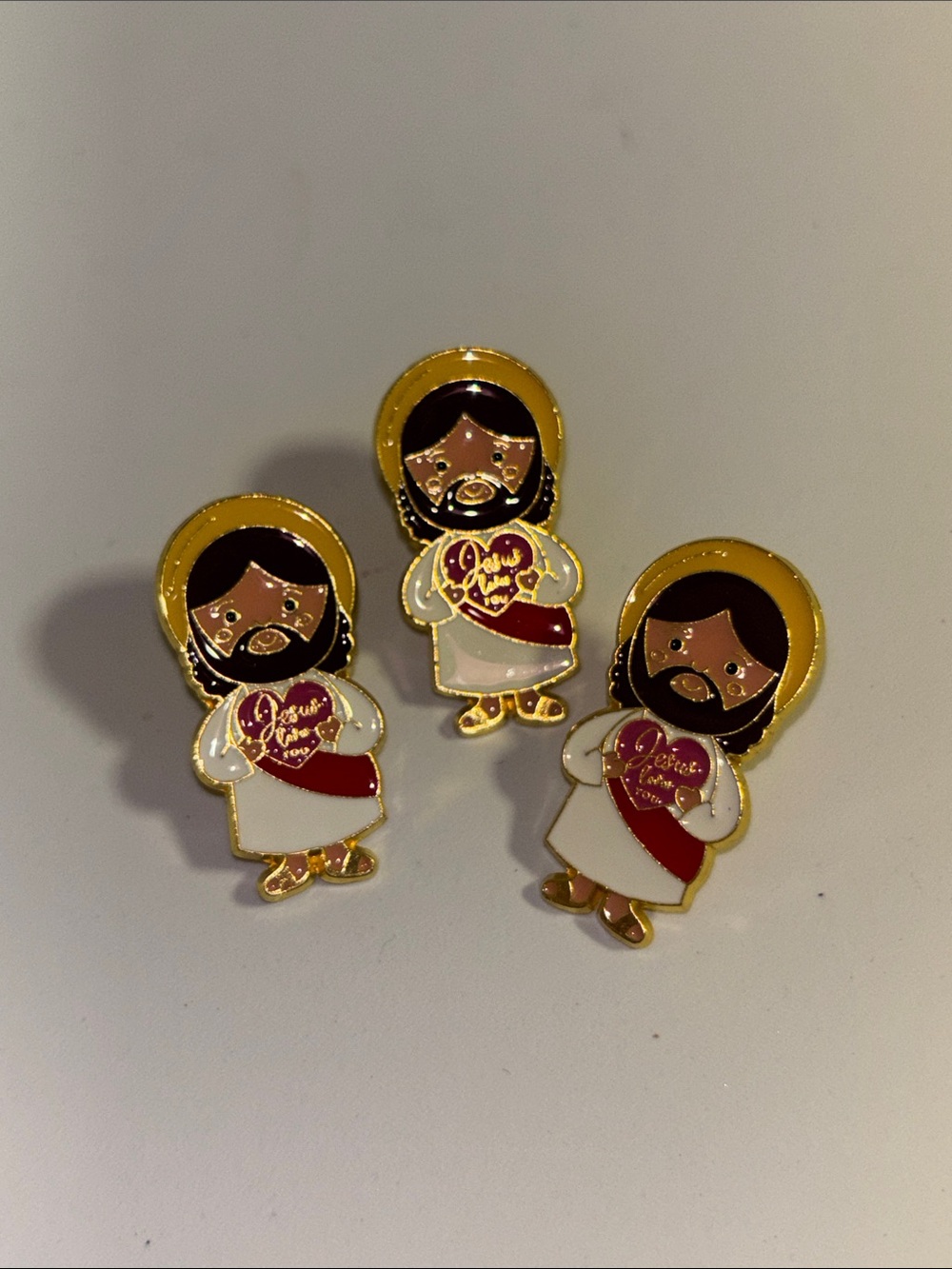 Jesus loves you enamel pin bundle